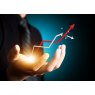 Upward growth graph jumping out of a man's hands | Martec International