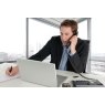Man on phone while studying sales and marketing training | Martec International